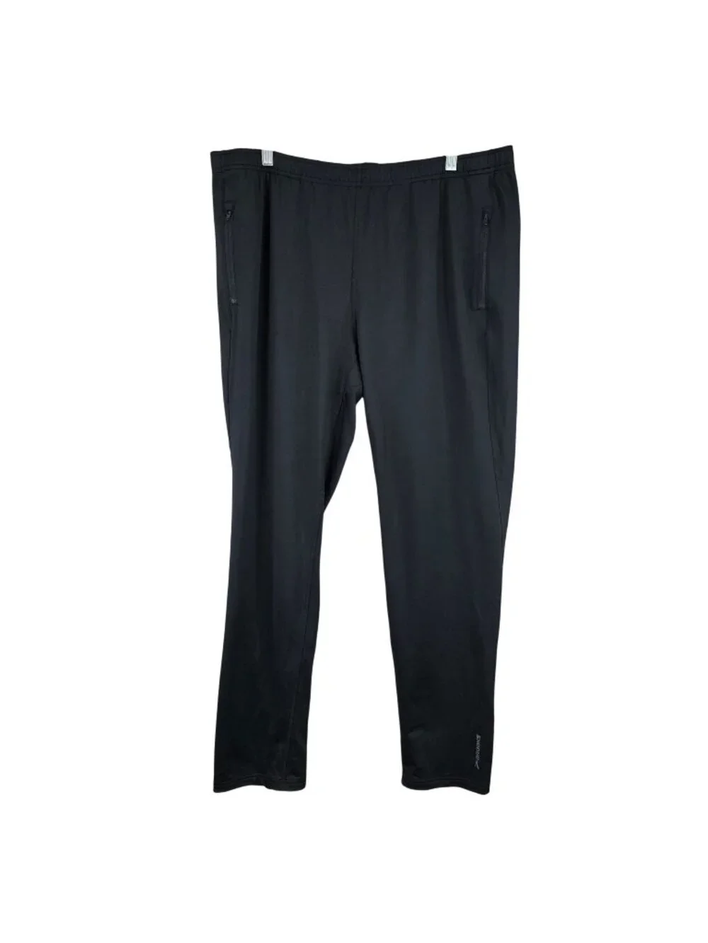 Mens Brooks Spartan Track Pants Drawstring Polyester Blend Stretch Size XL